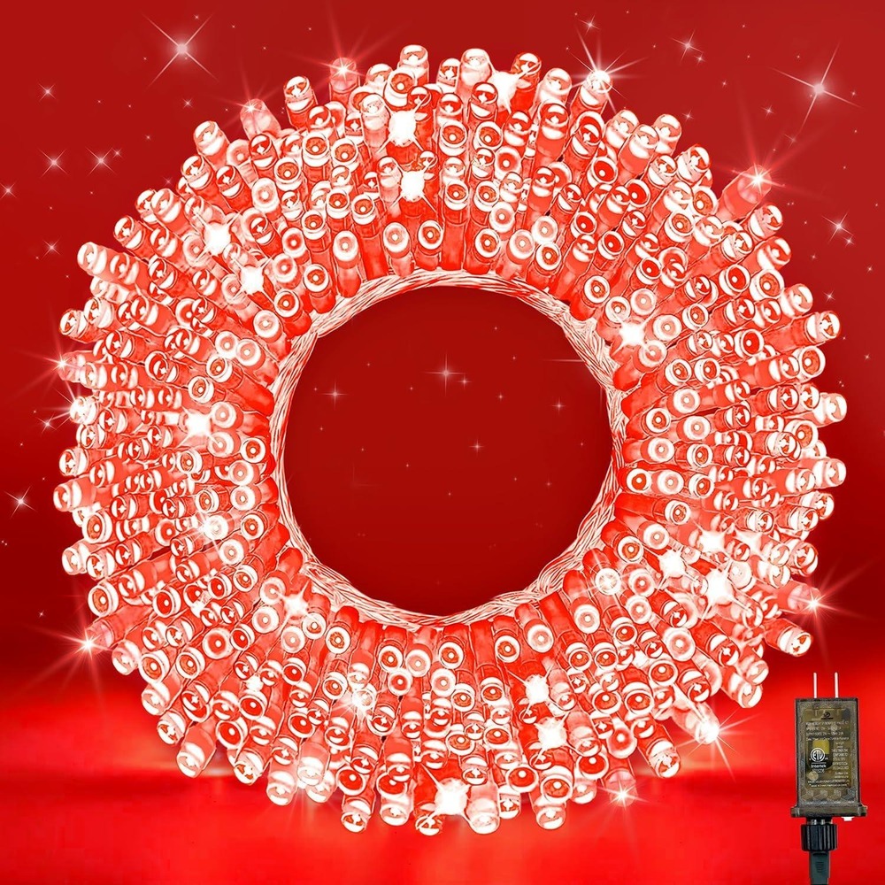Wastroyal 70ft Red LED String Lights 210LED 8‎ Modes Outdoor Indoor Halloween
